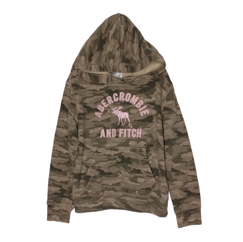 Abercrombie & Fitch Girls Camo Hoodie with Thumb Holes